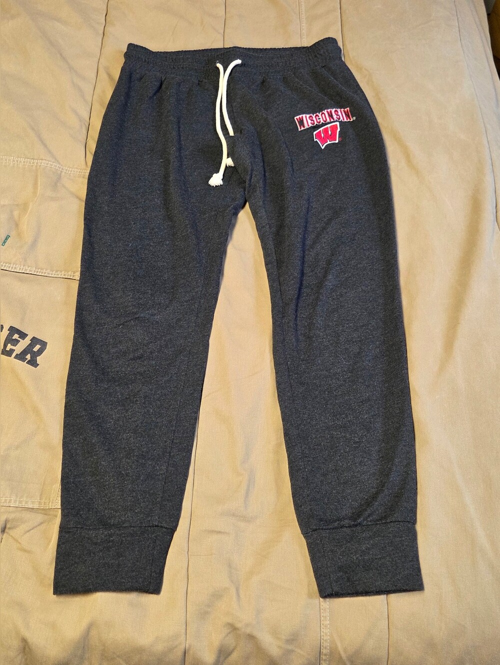 Women's Wisconsin Badgers Dark Gray Medium Sweatpant